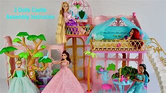 Image result for Disney Princess Minifigures Dolls and Castle