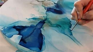 Image result for Alcohol Ink Painting On Gesso