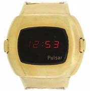 Image result for Pulsar Digital Watch Gold