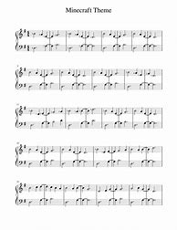 Image result for Minecraft Piano Sheet Music