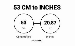 Image result for 53 Cm to Inches