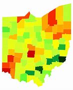 Image result for Ohio Population Density Map
