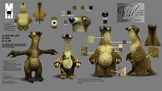 Image result for Sid the Sloth Ice Age Fire King Drawing