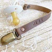Image result for Leather Pacifier Clips