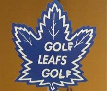 Image result for Cartoon Toronto Maple Leafs Playing Golf