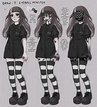 Image result for Creepy Anime Character Poses Sketches