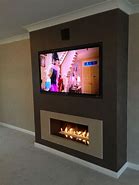 Image result for Living Room with Separate Fireplace and TV