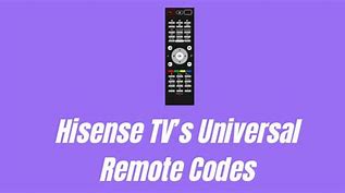 Image result for Hisense Universal Remote Codes