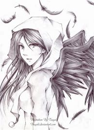 Image result for Anime Angel Sketches