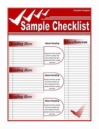Image result for Free Business Checklist Template