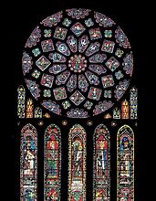 Image result for Rose Window and Lancets Chartres Cathedral