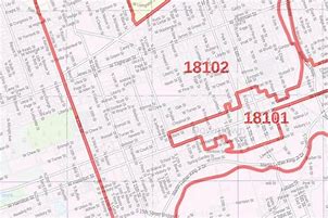 Image result for Allentown Zip Code Map