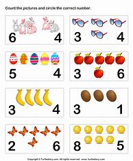 Image result for Identifying Numbers Worksheets Preschool