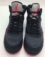 Image result for Air Jordan V Black Red Satin