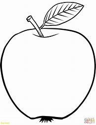 Image result for Apple Logo Coloring Page