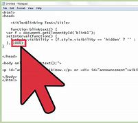 Image result for HTML Code to Blink