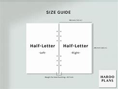 Image result for Half Letter Size Paper