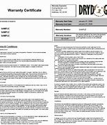 Image result for Warranty Template