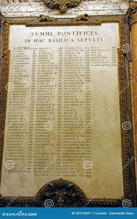 Image result for List of Pope's in Order