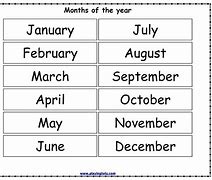 Image result for Year Months Names