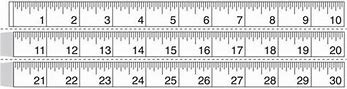 Image result for Actual Size Printable Tape-Measure