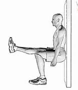 Image result for One Leg Wall Sit