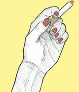 Image result for Hand Holding Cigarette Drawing