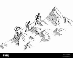 Image result for Mountain Climbing Drawing