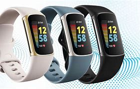 Image result for Fitbit Charge 5 Black Pebble