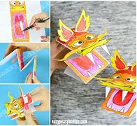 Image result for Chinese New Year Dragon Puppet Template