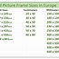 Image result for Standard Frame Picture Sizes Germany