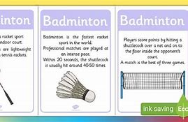 Image result for Badminton Facts