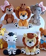 Image result for Animal Cake Toppers
