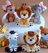 Image result for Animal Cake Toppers