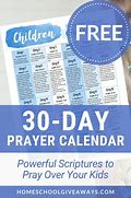 Image result for 30-Day Prayer Calendar