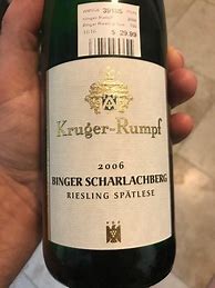 Image result for Kruger Rumpf Binger Scharlachberg Riesling Grosses Gewachs