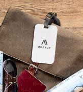 Image result for Luggage Tag Mockup