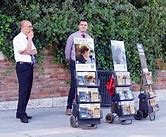 Image result for Jehovah Witness Cart Witnessing
