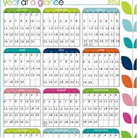 Image result for Yearly Calendar at a Glance Printable