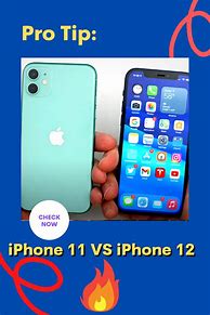 Image result for An iPhone 11 Compared to a 12