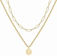 Image result for Stackable Gold Necklaces
