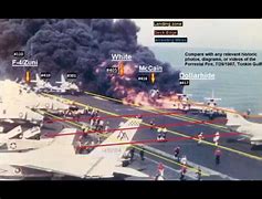 Image result for USS Forrestal Fire John McCain