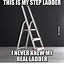Image result for Running at a Ladder Meme