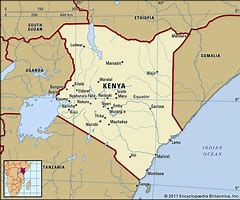 Image result for Large Map of Kenya