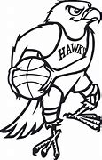 Image result for Atlanta Hawks Coloring Pages