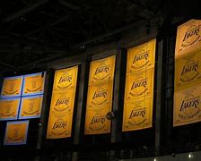 Image result for Los Angeles Lakers Championship Banners