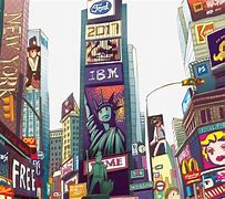 Image result for Times Square NYC Clip Art