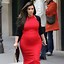 Image result for Kim Kardashian Black and Red Dress
