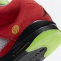 Image result for Jordan 5s Different Color Shoe Red and Yellow