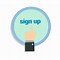 Image result for Sign Up Button Icon